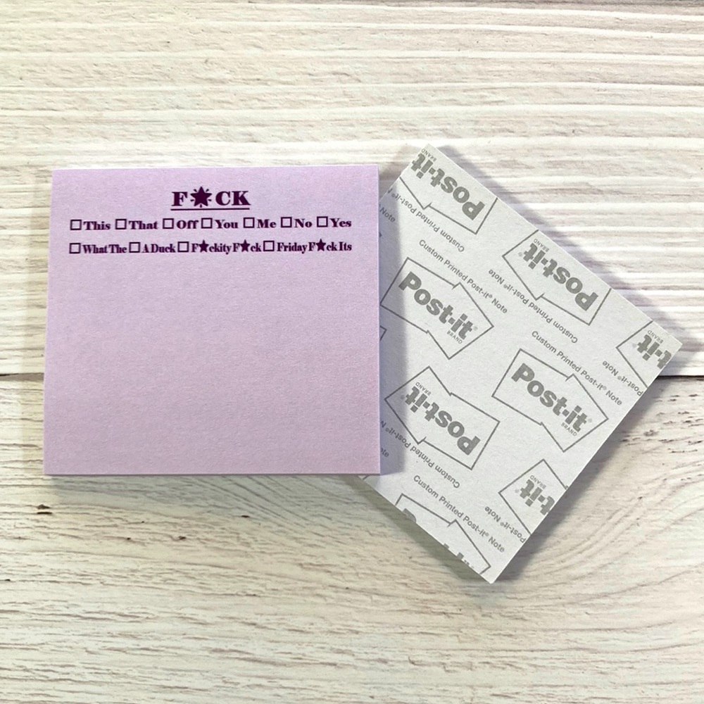 F*ck Post-it® Notes - Purple